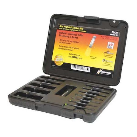 Socket Bit Set, Torx, 13 pcs MPN:22437