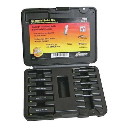 ProHold Hex Bit Socket Set, 9-pcs MPN:23298
