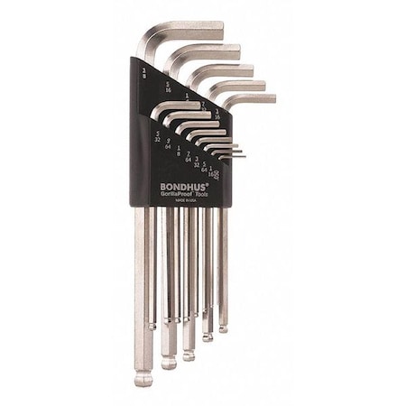 13 Piece SAE L-Shape Hex Key Set, 26937 MPN:26937
