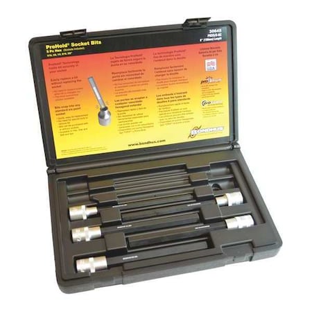 ProHold Hex Bits 6In, 5pcs MPN:30645