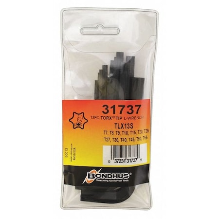 13 Piece Torx? L-Shape Torx? Key Set, 31737 MPN:31737