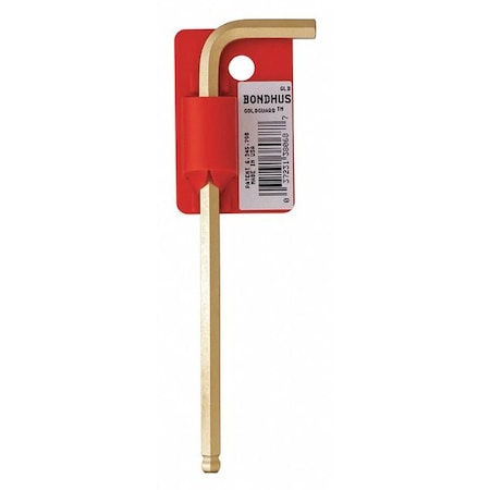 Metric L-Shape Ball Hex Key Hex Key, 17 mm Tip Size MPN:38086