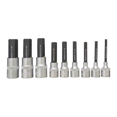 Prohold Hex Bit 2, Metric, 9pcs MPN:43298