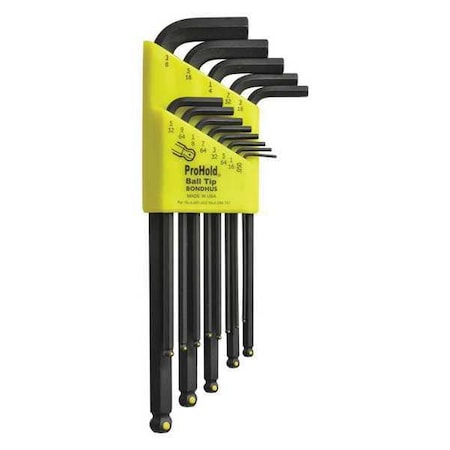 13 Piece SAE L-Shape Hex Key Set, 74937 MPN:74937