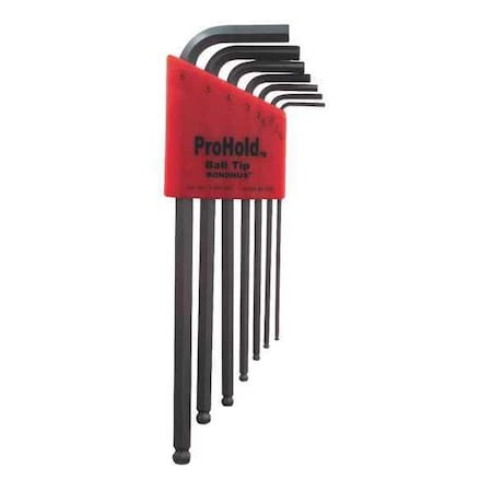 7 Piece Metric L-Shape Hex Key Set, 74992 MPN:74992
