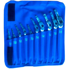 Bondhus 00022 T15-T55 Hex Pro™ 10 Pc. Pivot Head Star Wrench Set 00022