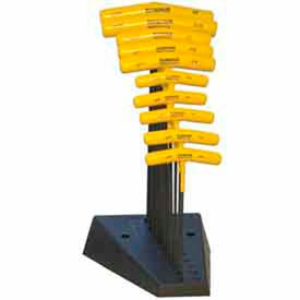 Bondhus 13390 Set 10 Graduated Length Hex T-handles 3/32