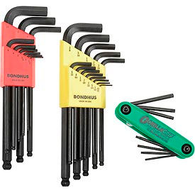 Bondhus 20199 22PC. SAE/Metric Hex Set W/ FREE 8PC. Torx Fold-Up 14132