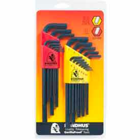 Bondhus 22199 Inch/Metric Hex L-wrench Double Pack - 12199 & 12137 22199