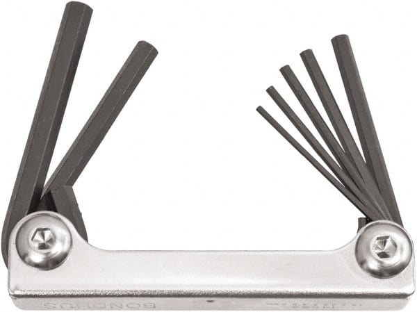 7 Piece Fold-Up Ball End Hex Key Set MPN:14592