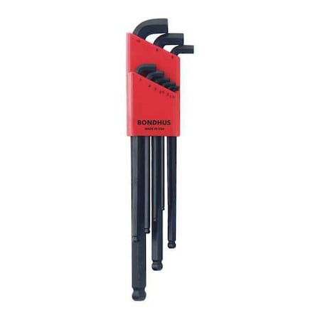 9PC Stubby Ball End L-Wrench Set 1.5-10MM MPN:16599