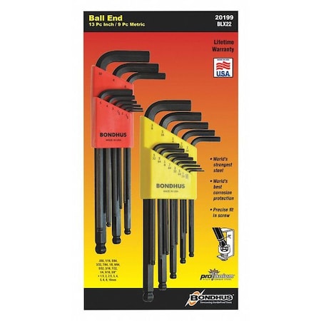 L-Wrench Double Pack Balldriver Set 13 Standard MPN:20199