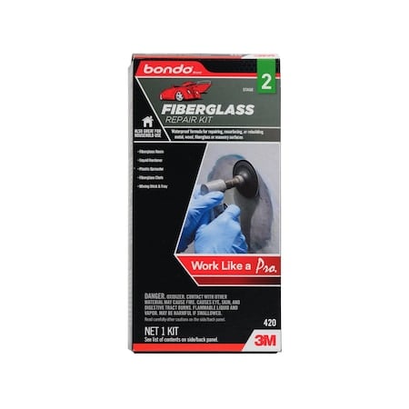 Fiberglass Resin Repair Kit, Yellow, Can MPN:00420