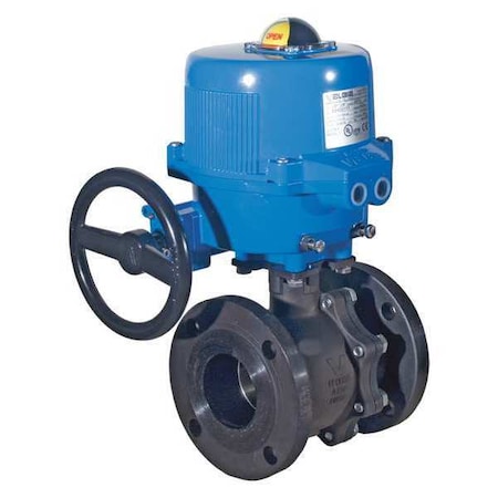 Electric Actuated, CS Flanged, Ball Valve, Body Style: 2-Way MPN:M8E766001-003-2