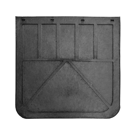 Mud Flaps, 24 in X 24 in, Rubber, Black MPN:SRI2424C1PL