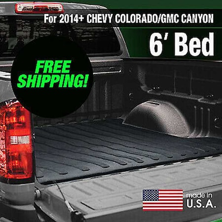 Truck Bed Mat, Black, Unfinished, Rubber MPN:TM634BAGGED