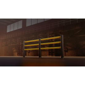 Boplan® Polymer Safety Barrier Guardrail HP Plus 3'L Yellow PPAS-HP112-0915-EPEP