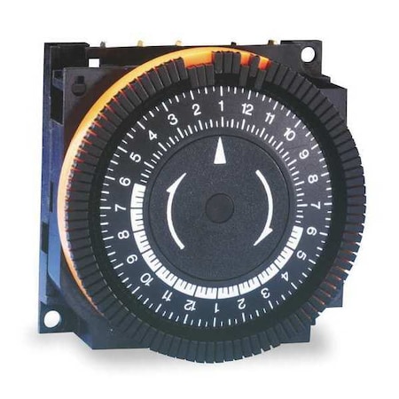 Electromechanical Timer, 24 hr, SPST, Steel MPN:TA-4150