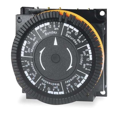 Electromechanical Timer, 7 day, SPST, Steel MPN:TA-4151