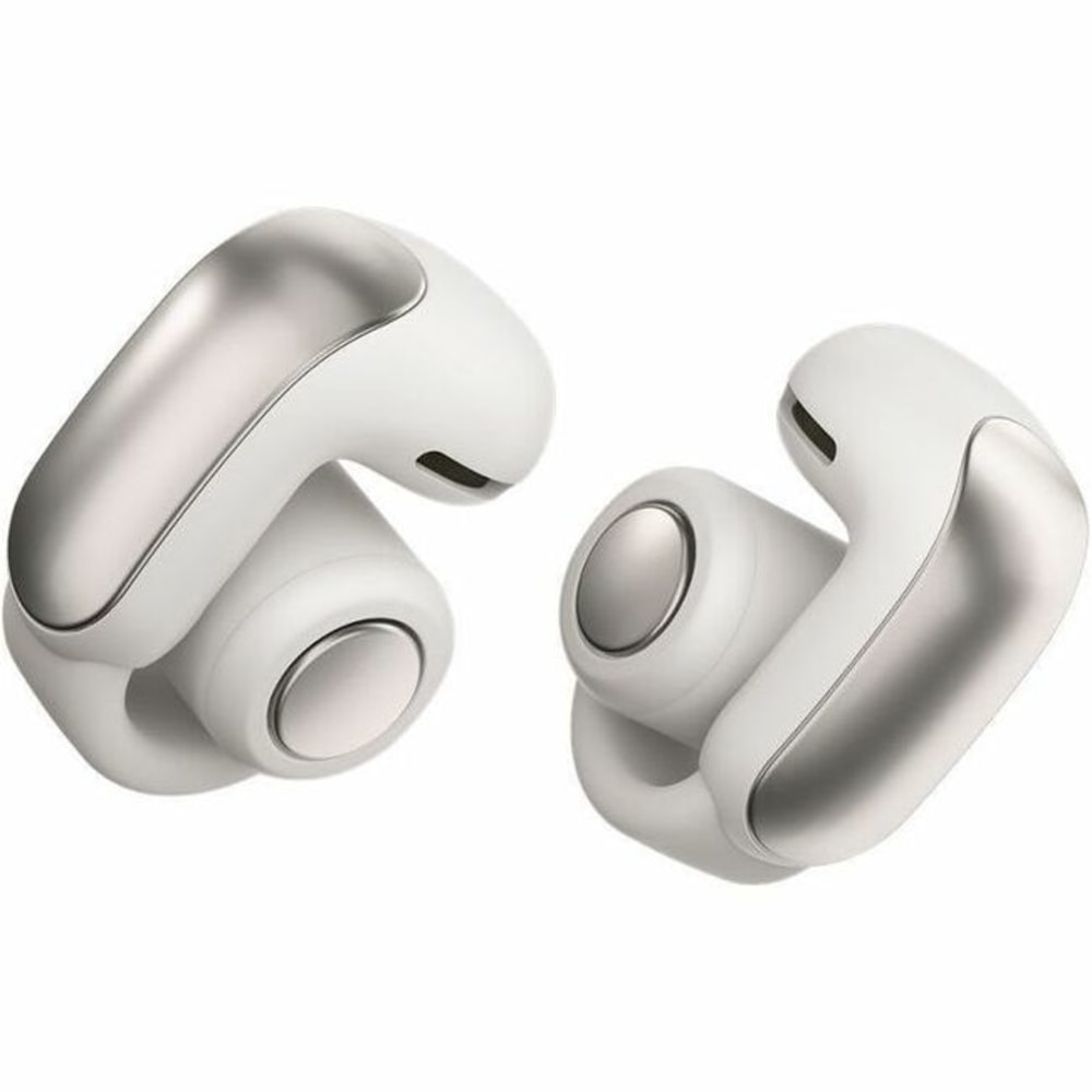 Bose Ultra Open Earbuds - White Smoke - Siri - Stereo - True Wireless - Bluetooth - 30 ft - Earbud - Binaural - Open - White Smoke MPN:881046-0020