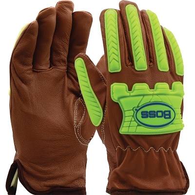 Boss Xtreme Lthrglv w/Oil Armor Sz Lg Brwn/Hiv MPN:KS993KOAB/L