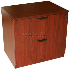 Boss 2-Drawer Lateral File Mahogany N112-M