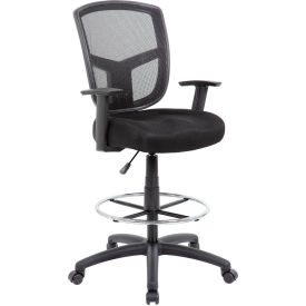 Boss Contract Mesh Drafting Stool - Black B16021