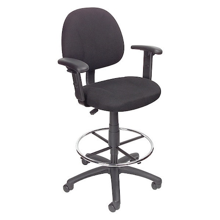 Drafting Stool (B315-Bk) W/Footring And Adjustable Arms MPN:B1616-BK