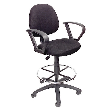 Drafting Stool W/Footring And Loop Arms MPN:B1617-BK