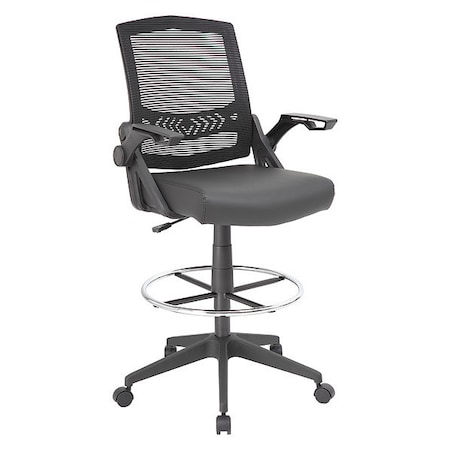 Mesh Drafting Stool w/ Flip Arms MPN:B16223-BK