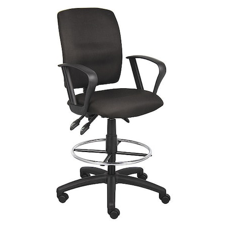 Multi-Function Fabric Drafting Stool W/ Loop Arms MPN:B1637-BK