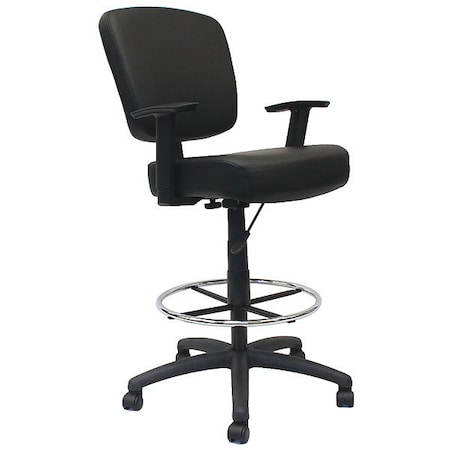Drafting Chair, 46 1/2 in H, Black MPN:B1681-BK