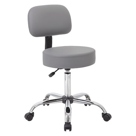 Grey Caressoft Medical Stool W/ Back Cushion MPN:B245-GY