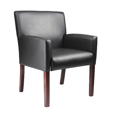 Reception Chair, Black Seat, Black Back, 25