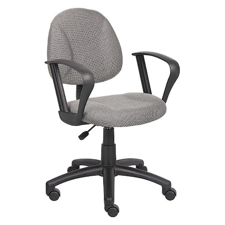 B317 Posture Deluxe Office Task Chair, Gray Back, 25 in W 25