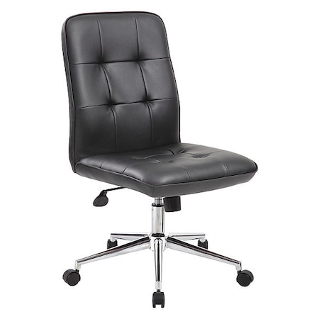 B330 Millennial Modern Home Office Chair, Black Seat, 27