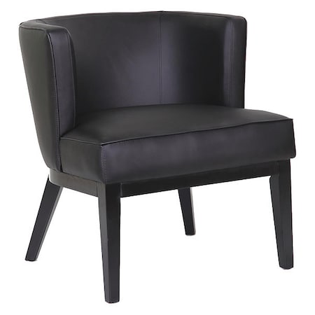 Ava Accent Chair, Black Seat, Black Back, 25 1/2 in W 29