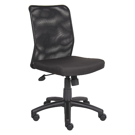 Mesh Task Chair, Armless, Black MPN:B6105