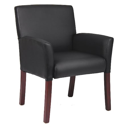 Guest Chair, Black Seat, Black Back, 26 1/2 in W 26-1/2
