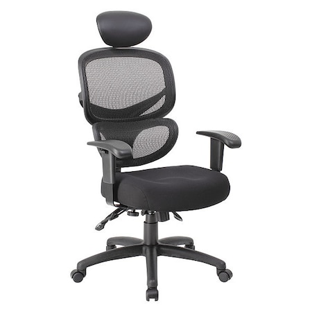 Mesh Task Chair, Adjustable, Black MPN:B6338-HR