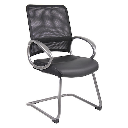 Guest Chair, Black Back, 25 in W 24