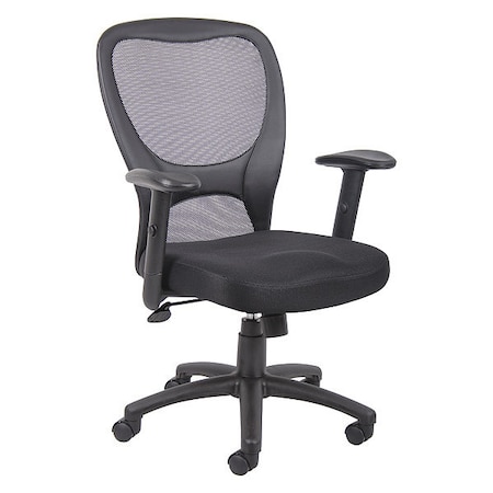 Mesh Task Chair, Adjustable, Black MPN:B6508