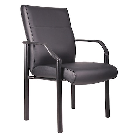 Guest Chair, Black Back, 26 in W 25-1/2