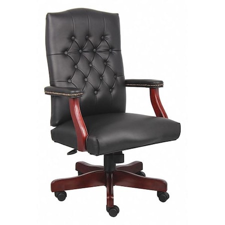 Executive Chair, Wood Base, Overall 47