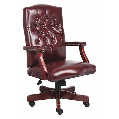 Executive Chair, Wood Base, Overall 47