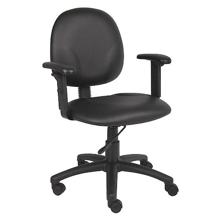 Vinyl Task Chair, Adjustable, Black MPN:B9091-CS