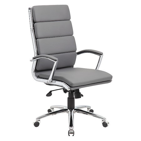 Executive CaressoftPlus Chair with Metal Chrome Finish MPN:B9471-GY