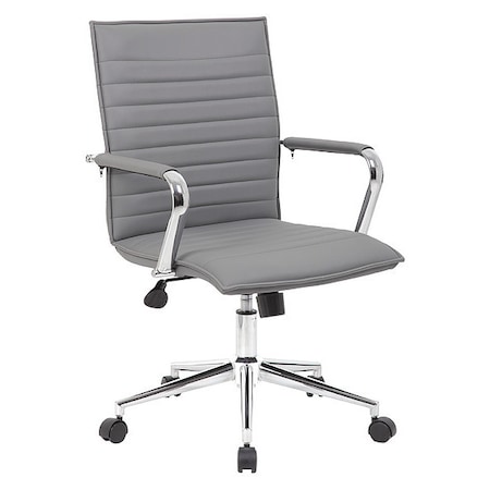 B9533C Task Chair, Gray Back, 23 in W 26