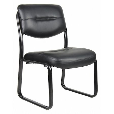 Guest Chair, Black Seat, Black Back, 23
