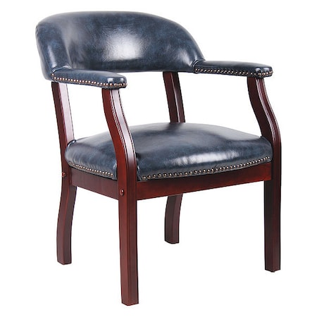 Ivy League Executive Chair, Wood Back, 24 in W 26